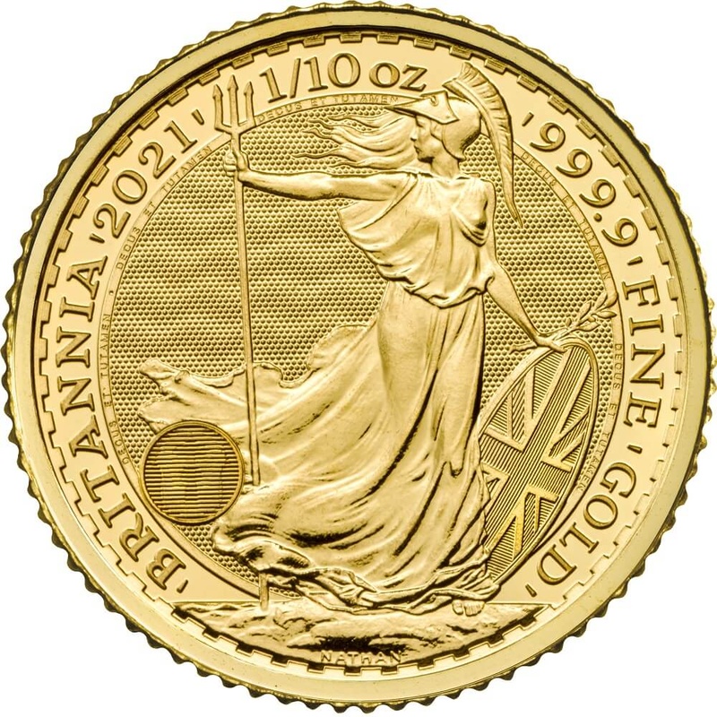 2021 Tenth Ounce Gold Britannia Coin