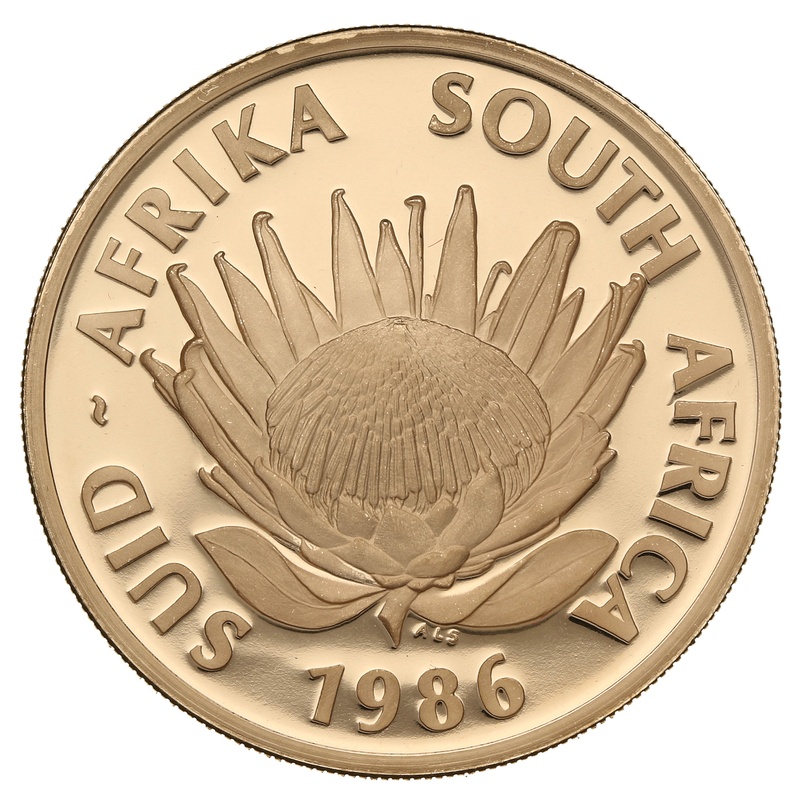 1986 Protea One Ounce Proof Gold Coin