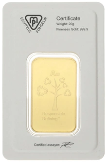 20g Gold Bar Metalor