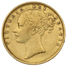Victoria Young Head Shield Back Gold Sovereign Gift Boxed