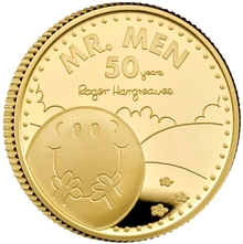 2021 1/4oz Mr Men - Mr Happy Proof Gold Coin Boxed
