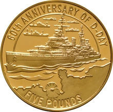 1944-2004 The 60th Anniversary of D-Day Channel Islands 3-coin Gold Set
