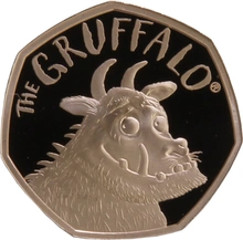 Gold Proof 2019 Fifty Pence 50p The Gruffalo- Celebrating 20 years Boxed