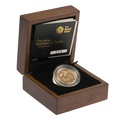 Gold Proof 2014 £1 One Pound Scotland Floral Boxed