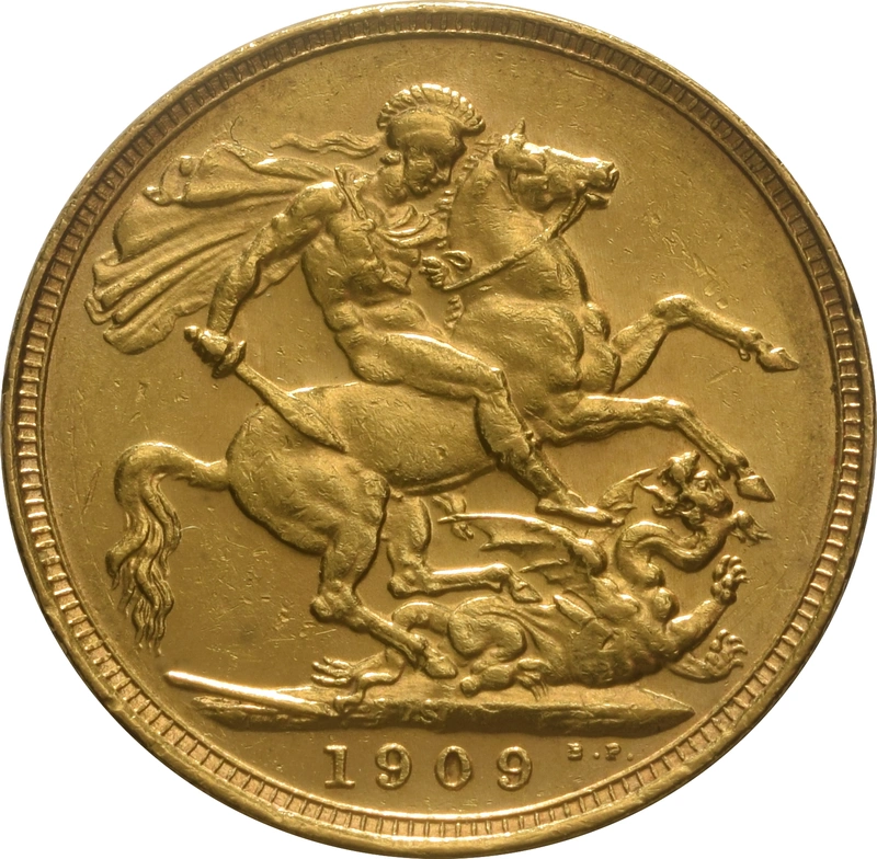 1909 Gold Sovereign Coin Edward VII Sydney