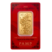 1oz Gold Bar 2025 Year of the Snake PAMP