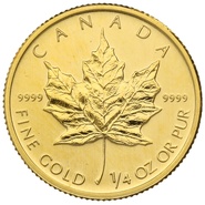 2010 Quarter Ounce Gold Canadian Maple