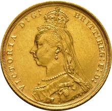 1890 Gold Sovereign - Victoria Jubilee Head - London - 608,60 €