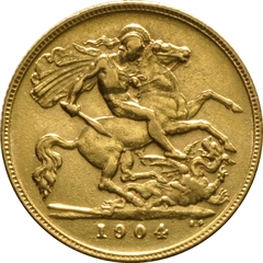 1904 Gold Half Sovereign Edward VII