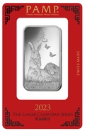 PAMP 2023 Year of the Rabbit 1oz Silver Bar