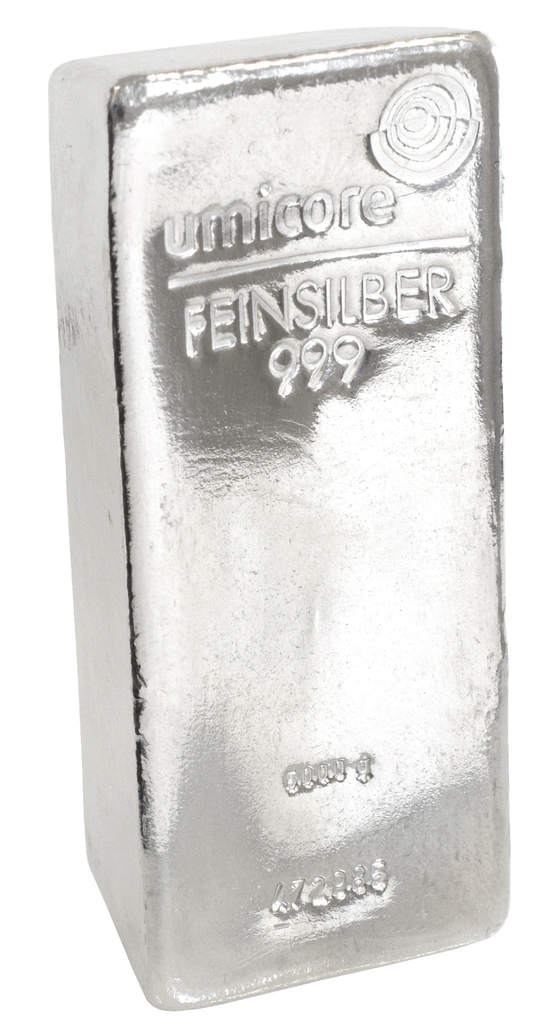 Umicore 5 Kilogram Silver Bullion Bar