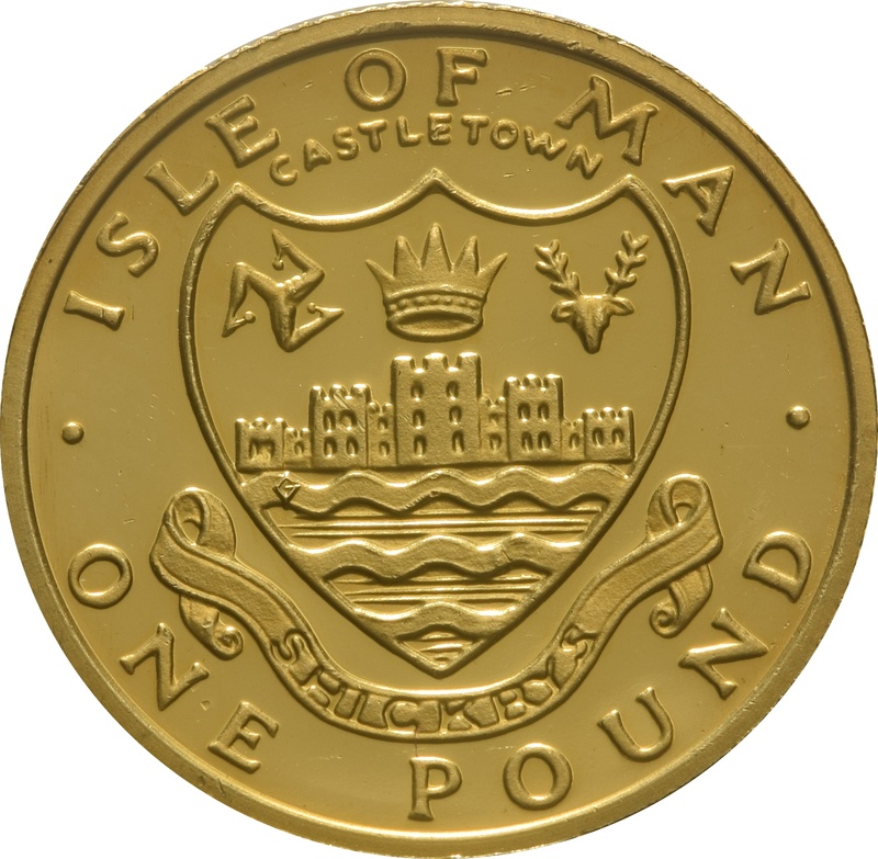 1984 Gold £1 Manx Town Series - Castletown