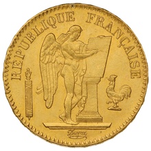 1871 20 French Francs - Guardian Angel - A