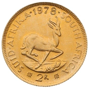 1978 R2 Gold Coin 2 Rand South Africa