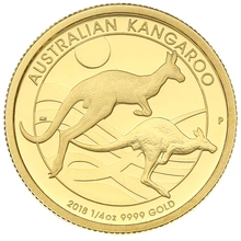 Australian Kangaroo 2018 1/4oz Gold Proof coin Boxed