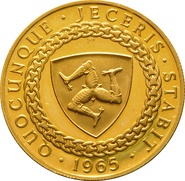 23.5ct 1965 £5 Isle of Man Gold Coin Bicentenary of the Revestment Act