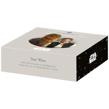 2024 Star Wars - Han Solo & Chewbacca 1oz Proof Silver Coin Boxed