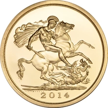 2014 Gold £5 Coin Brilliant Uncirculated Boxed