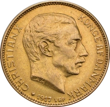Danish 20 Kroner Gold Coin Christian X