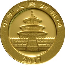 2017 1 Gram Gold Chinese Panda Coin