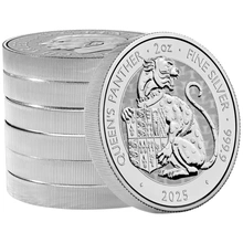 2025 Queen's Panther - Tudor Beasts 2oz Silver Coin