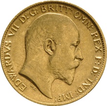 1905 Gold Half Sovereign - King Edward VII - London