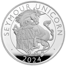 2024 Seymour Unicorn - 10oz Tudor Beasts Proof Silver Coin Boxed