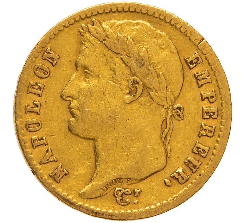 1813 20 French Francs Gold Coin Napoleon I A