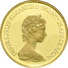 Canadian 1977 $100 1/2oz Proof Gold Coin QEII silver Jubilee Boxed