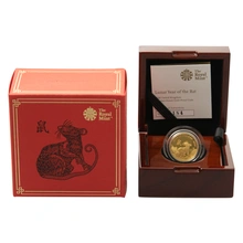 2020 Royal Mint 1oz Year of the Rat Proof Gold Coin Boxed