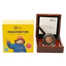 2018 Paddington the Station Fifty Pence 50p Proof Gold Coin Boxed