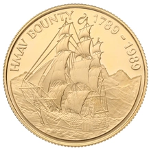 1989 Pitcairn Islands $250 Bicentenary of the Mutiny on the Bounty Gold Proof Coin Boxed