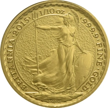 2015 1/10oz Gold Britannia Coin