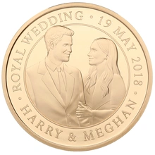 2018 Proof Gold Crown £5 Coin The Royal Wedding Boxed