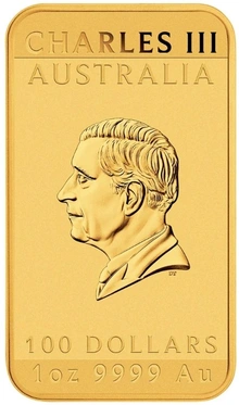 2024 Perth Mint 1oz Dragon Rectangular Gold Bar (Coin)
