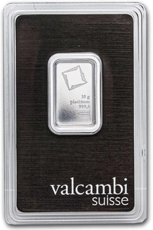 10g Platinum Bar Valcambi Minted