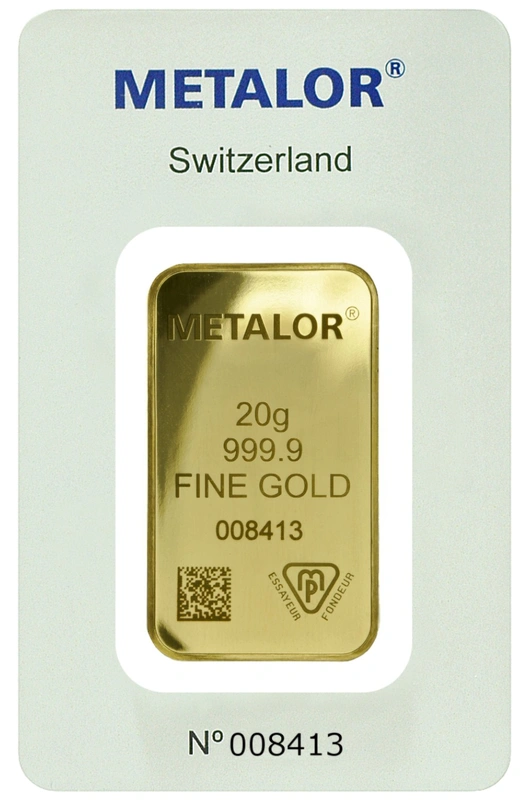 20g Gold Bar Metalor