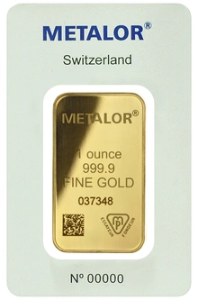 1oz Gold Bar Metalor