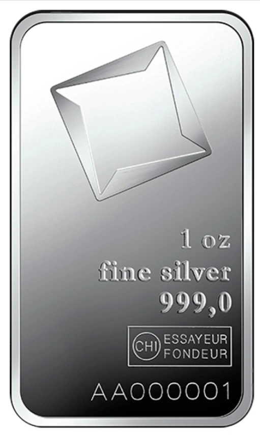 Valcambi 1oz Silver Bar