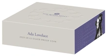 2023 - Ada Lovelace Silver £2 Piedfort Proof Coin Boxed