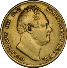 1834 Gold Sovereign Coin