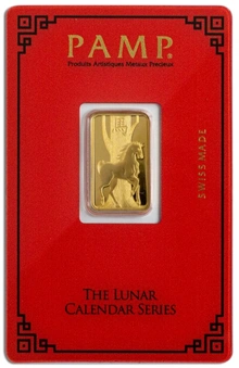 PAMP Year of the Horse 5g Gold Bar