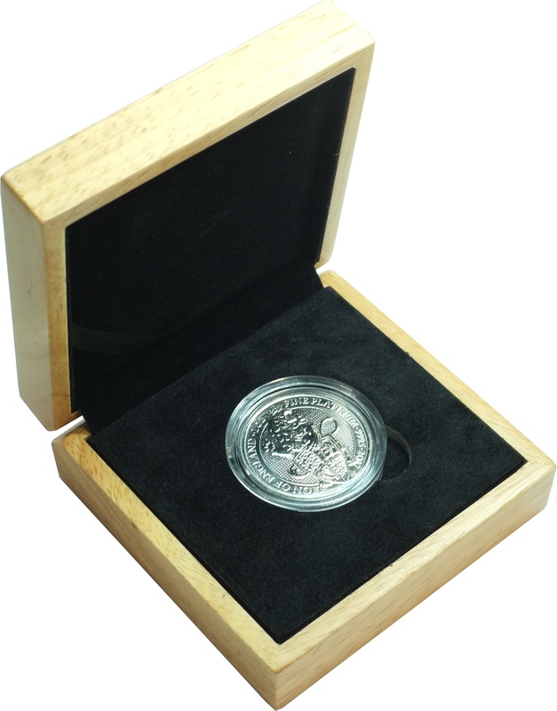 Boxed 1oz Platinum Coin, The Lion - Queens Beast