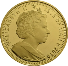 2010 1oz Gold Isle of Man Angel