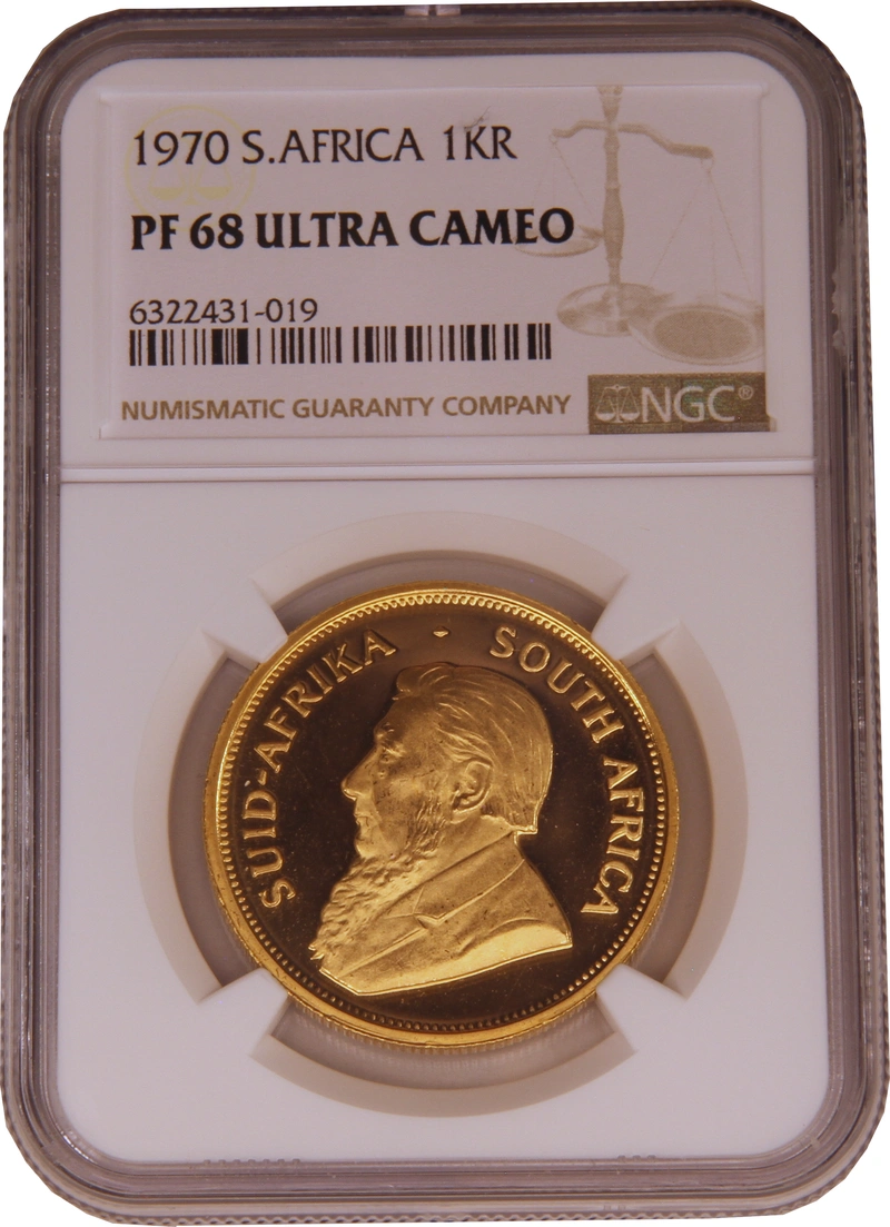 1970 1oz Gold Proof Krugerrand NGC PF68