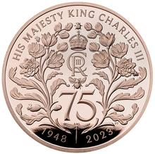 2023 75th Birthday of King Charles III £5 Gold Crown Proof Coin Boxed