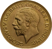 1929 Gold Sovereign Coin George V SA