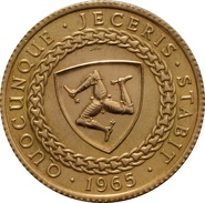 22ct 1965 Isle of Man Gold Sovereign Coin Bicentenary of the Revestment Act
