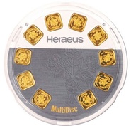 Heraeus MultiDisc 10 x 1 Gram Gold Bar