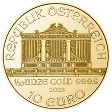 2023 Tenth Ounce Austrian Gold Philharmonic Coin